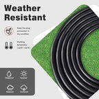 3FT 2 Pack 12 Gauge 3 Outlet Outdoor Extension Cord 12/3 Heavy Duty SJTW Power Cord 3 Way Waterproof Power Cable 3 Prong Grounded 12AWG 15Amp 1875W ETL Listed