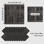 Carpet Tiles 20x 20 Inch, Floor Square Carpet Tiles, Indoor Outdoor Carpet Tile for Home Basement Commercial, Black & Grey-24 Tiles/64.5 Sq.Ft per Box