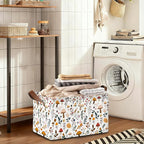 Decorative 32L Mushroom Storage Bins with Handles, Organization and Storage, Cube Storage Organizer for Hamper, Nursery