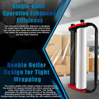 Ergonomic Stretch Film Dispenser - Reduces Operator Fatigue, Shrink wrap Handle for Warehousing, Logistics, Pallets, Commercial, and Home Use (15-in Dispenser for 15-in Stretch Film)
