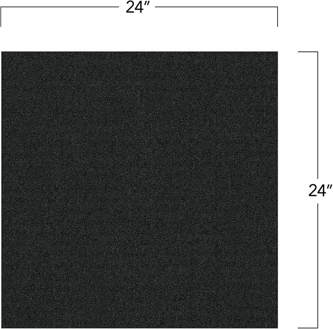 Mohawk Advance 24" x 24" Berber (Loop pile), 0.11" Pile Height, Carpet Tile, Nylon Fiber, Carbon Color, (24 Tiles), (96 sqft/carton)