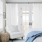 Extra Wide 102 Inch Long Curtains 70 Inch Width Pinch Pleat Linen Curtains for Living Room BedroomLight Filtering Privacy Pleated Hooks Rings Back Tab for Sliding Door White 1 Panel
