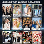 29in LCD Display Photo Booth Machine with 15.6in Mirror Touch Screen Selfie Station Shell Stand DIY Photobooth Machine with RGB Light for Parties Weddings Event (Machine+Camera+Mini Printer)