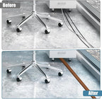 Floor Cord Covers for Wires 3.3FT Cable Hider Wire Cover Self Adhesive Cord Hider Floor for Offices, Homes, Workshops, Warehouses Cable Cavity 0.39" W x 0.27" H