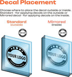 Custom Business Decals Stickers Vinyl - Personalized Logo Decal Vinyl Signs - Customized Window Decal with Logo - Waterproof Custom Stickers for Business, Home, Office