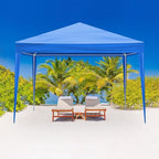 10x10 FT Party Tent, Outdoor Wedding Tents for Parties, Canopy Event Tent with 4 Removable Sidewalls, Waterproof Gazebo Shelter for Birthday Parties, Weddings, BBQs & Events (10X10FT-4Sides Blue)