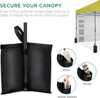 Best Choice Products 10x10ft Easy Pop Up Canopy w/Side Wall, 10 Pockets, Portable Carrying Case, 1-Button Setup, 4 Weight Bags - Yellow