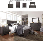 Signature Design by Ashley Brinxton Contemporary 5 Drawer Chest, Almost Black