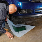PIG Super Absorbent Mat Pads in Dispenser Box | 50 Oil Spill Mats | 15" x 19" Perforated Pads | Each Pad Absorbs 43 oz | Total Absorbency is 17 Gallons | Heavyweight | PMB30127