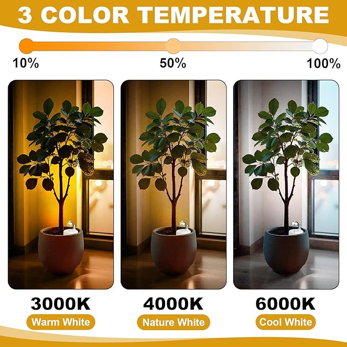 Hortsun 6 Pcs Mini Battery Operated Spotlights with 3 Remote Indoor Plant Wireless LED Spot Lights Rotatable Dimmable Accent Picture Lights for Wall Artwork Painting Display(White)