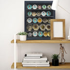 GMFrames 11x14 Wooden Shadow Box Frame with Removable Shelves Deep Display Case for Military Medals Keepsakes Black