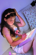 Purple Cinema Light Box with 312 Letters, Emojis & 3 Markers - Led Light Box Sign for Home & Purple Bedroom Decor for Girls - Light Up Letter Board - Best Gift Idea for Girls on Christmas