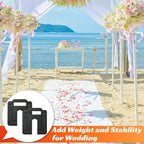 2 Pack Steel Base Weights for Backdrop Stand, 11Lbs Heavy Duty Steel Base Weights Plate, Canopy Weight Plates for Pop Up Canopy Tents and Outdoor Wedding Decor Umbrella