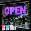 Open Sign for Business, 30"x10" Dimmable Large LED Open Signs with Hanging Installation for Bar Pubs Store Restaurant Office Hotel Salon Red & Blue
