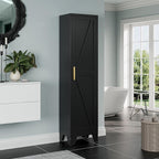 67''Farmhouse Metal Storage Cabinet with Barn Doors,Steel File Cabinet for Home Office,Kitchen Pantry 4 Adjustable Shelves,Freestanding Cupboard for Kitchen,HomeOffice (Black)