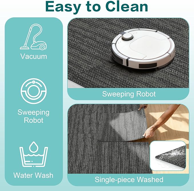 jxgzyy Commercial Carpet Tiles, 20×20 Inch, 0.31'' Padded Carpet Squares for Dorm, Non-Adhesive Carpet Flooring with Textured Silicone Back, Easy DIY, Renter-Friendly, 4 Pcs/10.8 Sqft