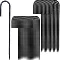 Rebar Stakes 12 inches 34-Pack Ground Stakes Heavy Duty J Hook Tent Stakes for Outdoor Decorations and Inflatables, Metal Yard Stakes for Fencing and Gardening, Gazebo and Swing Set Anchors