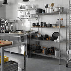 21" Deep x 48" Wide x 64" Height Wire Shelving Kit | 4-Tier | NSF Commercial Storage Rack Unit
