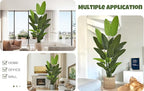 Artificial Bird of Paradise Tree 8FT 24 Leaves Tall Large Fake Faux Tropical Banana Plant 96 Inch Black Pot for Indoor Home Office Poolside Porch Mall Hotel School Decor Housewarming Gift
