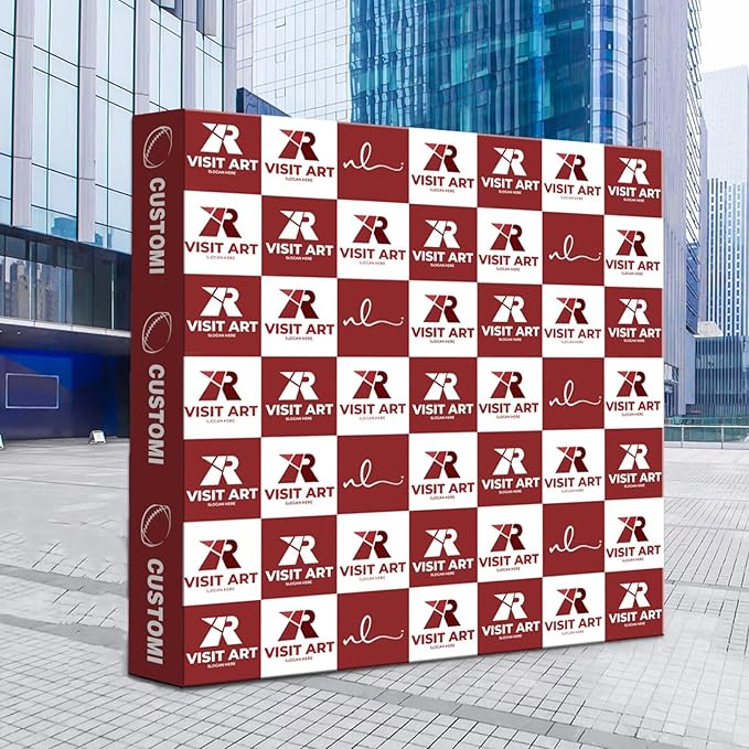 Portable Pop Up Display Stand 7.5 x 10 FT Aluminium Frame Trade Show Display Large Tension Fabric Display Stand Tradeshow Booth Display for Business, Shopping Malls, Campuses, Weddings, Corporate