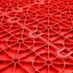 IncStores FlooringInc's Nitro 12"x12" Snap-Together Garage Flooring Tiles, Non-Slip Interlocking Plastic Floor Mat, Garage Organization & Storage, Coin Pattern, Victory Red, 52 Tiles, 52 Sq/Ft