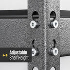SafeRacks Modular Garage Shelving - 5 Tier Storage Shelves, Tall Metal Rack Shelves for Storage, Heavy Duty Steel Shelf Organizer for Garage, Or Kitchen Pantry (Hammertone, 18 x 48 x 72)