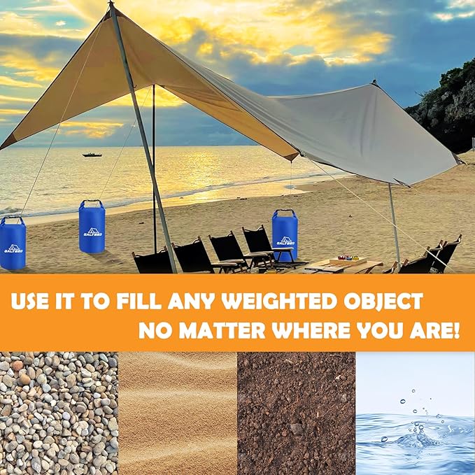 Canopy Water Weight Bag,220 LBS Canopy Weights Sand Bags,Canopy Tent Weights for Canopy Legs,Heavy Duty Weights Bags for Pop Up Tent Gazebo Legs(Without Sand)