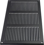 Repa Market 12x8 Inch Air Vent Cover/Anthracite Galvanized Steel Louvered Grill Cover with Mesh Screen/Wall or Ceiling Vent/Durable Flush Mount HVAC Register for Indoor and Outdoor Ventilation