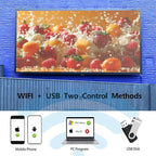 P3 Led Scrolling Programmable Signs, 320x128px High Resolution Digital LED Signage Displays, WIFI & USB Control Electronic Message Board Business Advertising Sign, Support Text/Image/Video 40"x18”