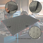 Oil Absorbent Pads, 13"x9.8" Drip & Spill Universal Pads for Garage, Workshop & Under Car | Absorbs Oil, Grease | Also for General Wet Spill Cleanup,100-Pack