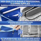 36" Commercial Dust Mop: Dry Dust Broom for Hardwood Floors Cleaning - 2 Reausable Mop Pads 59" Long Handle Heavy Duty Frame - Professional Cleaning Supplies for Hotel Warehouse School Janitor