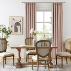 DUALIFE Cute Dusty Pink Blackout Curtains 90 Inches Long - Rose Blush Pinch Pleat Track Curtains Blackout with Hooks Viral Pleat Drapes for Girls Bedroom Nursery,40 by 90 Inch, 2 Panels, Back Tab