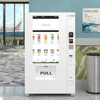 KoolMore 45 in. Commercial Freezer Ice Cream Vending Machine with 44 Slots, Ample 49 in. Touch Display, Bill Acceptor and Credit Card Reader in White