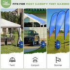 Canopy Tent Weight,88 LBS Canopy Weights Water Bags, Gazebo Weights Heavy Duty Leg Weights for Pop Up Canopies Outdoor Shelter Umbrella Pool Ladder,Set of 4, Blue