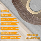 GSCIT Club Walnut Edge Banding, 13/16 inch x 500ft roll of Veneer Edge Banding - Pre-glued Flexible, Real Wood Tape for Cabinet Repair & Furniture Restoration