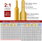 Chanzon 3/8 inch (10mm) Yellow Heat Shrink Tubing 80Ft Roll 2:1 Ratio Polyolefin Sleeving Wrap 1pcs