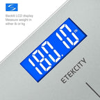 Etekcity Scale for Body Weight, Bathroom Digital Electric Scale for People, Measures Weight up to 400 lbs, Silver