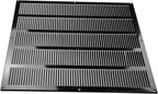 Repa Market Air Vent Cover 20x20 Inch (Outer Dimensions) Black Galvanized Steel Louvered Grill Cover with Mesh Screen/Wall or Ceiling Vent/HVAC Register for Indoor and Outdoor Ventilation