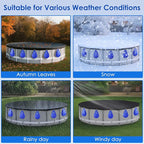 12 Pack Pool Cover Weights with Hooks, Thick PVC Leakproof Swimming Pool Cover Hanging Bags, Antifreezing Winter Tarp Weights Bag for Above Ground Pool Cover