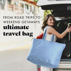 Fit & Fresh Large Beach Bag for Women - Extra Large Travel Tote With Pockets