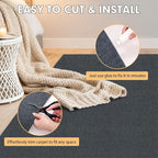 Marine Carpet,5 FT x 15 FT Dark Gray Indoor Outdoor Carpet 0.2" Thick Boat Carpet with Water-Proof TPE Backing, Non-Slide Outdoor Marine Carpet Roll for Home, Patio, Porch, Deck