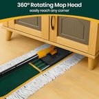 36” Commercial Duster Mops, Extra Large Floor Duster with 2 Replacement Pads, 60” Long Handle Heavy Duty Industrial Wet&Dry Flat Mop for Hardwood Floors, Marble, Laminate, Tile, Concrete, Garage