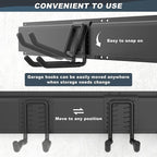 Ultrawall Garage Storage Organization, Garden Tool Organizer Garage Organizer Wall Mount Yard Tool Organizer Rack with 15 Hooks, Heavy Duty Wall Holders,22 Pcs