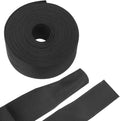 MECCANIXITY Braided Cable Sleeves Heat Shrinkable Fabric Sleeving, 1 1/4" 26ft Black 2:1 Ratio Heat Shrinkable Cord Protector for Harness Cable, Network Cable Protection, Cable Management