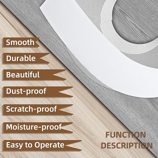 GSCIT Club White Edge Banding, 1/2 inch x 100ft Melamine Edge Banding with Hot Melt Adhesive Preglued Cabinet Edge Banding Flexible White Veneer Edging