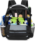 Cleaning Backpack with Bottom Plate & Waterproof Bottom, Large Supplies Bag with Multiple Pockets for Housekeeping Tools, Cleaning Products Caddy Organizer for Home & Car