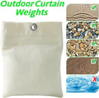 8 Pack Outdoor Curtain Weights, 15oz Outdoor Curtain Sandbag Weighted Bags Drapery Weights Bottom Patio Curtain Weights Bags Holder Clip for Pergola Drapes Cabana Gazebo Garden