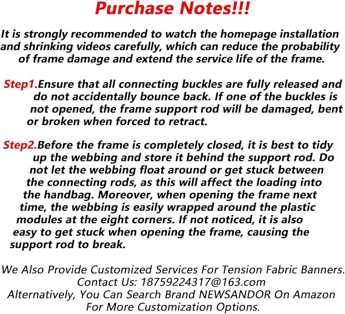 Portable Collapsible Pop Up Trade Show Display Backdrop Stand, A Folding Tension Fabric Holder For Tradeshow Booth Exhibition Wedding Conference Party Event 7.5x10FT(Frame Only)