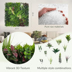 Artificial Grass Wall Boxwood Plant Panel: 20"x20"(6P) UV Resistant Green Leaves Faux for Interior Wall Backdrop,Garden and Indoor Outdoor Wall&Fence Covering Privacy，Party Wall Fence Decor