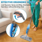Spray Mops for Floor Cleaning - Microfiber Wet Dry Dust Mop for Hardwood Laminate Wood Tile Vinyl Floors with 3 Washable Pads fit for Swiffer PowerMop